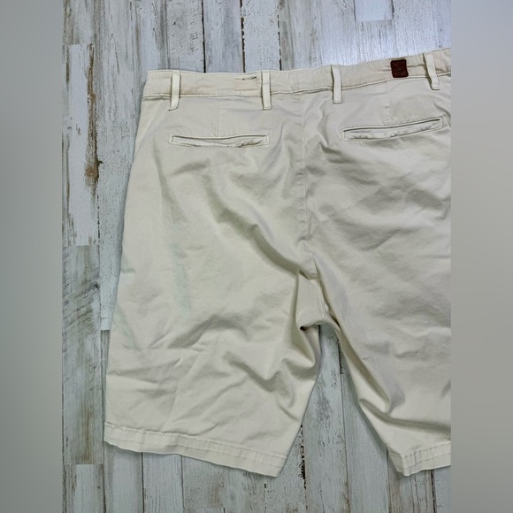AG Adriano Goldschmied Men's Size 38R Trouser Shorts Cotton Cream - Picture 10 of 10